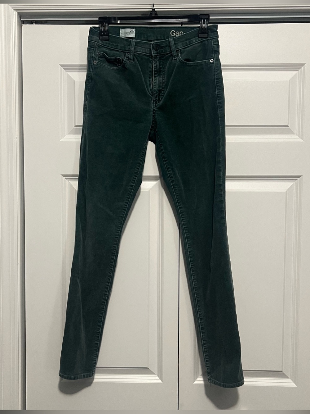 Gap Dark Green Corduroy Skinny Jeans